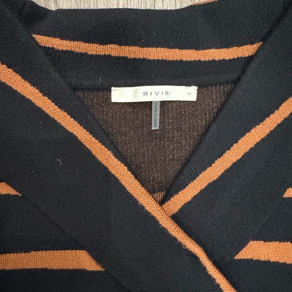 Black & Orange Abstract Stripe Skirt Set — Coordinated Two-Piece - Picture 4 of 4